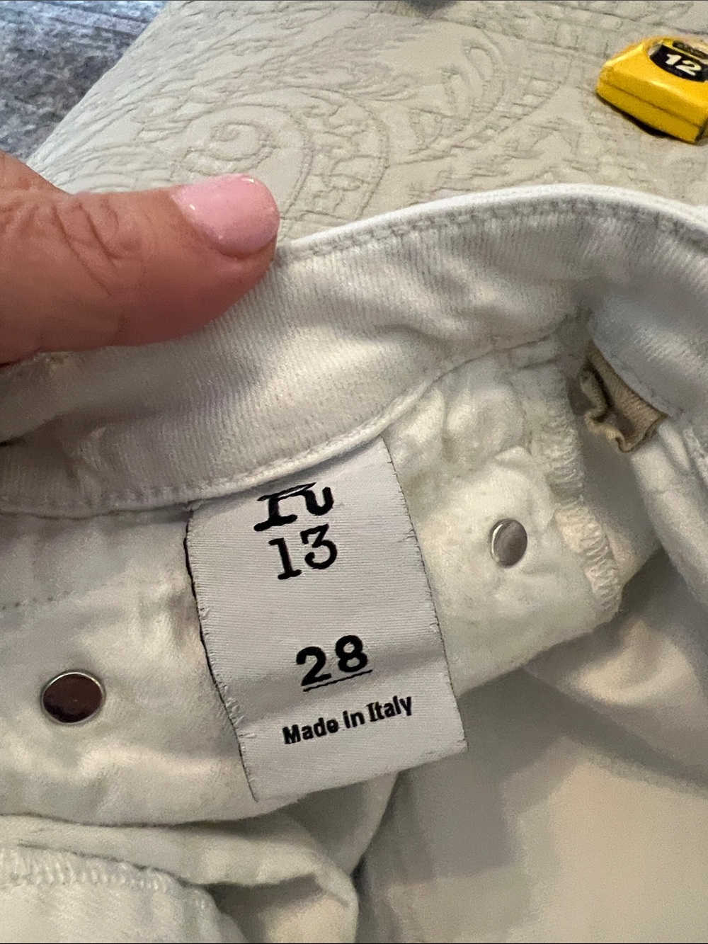 R13 White Cropped Ankle Jeans - Picture 4 of 10
